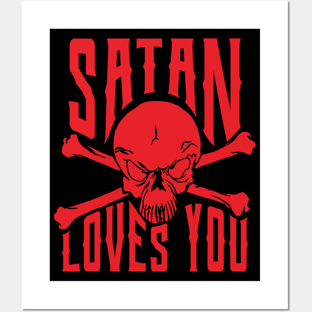satan loves you Wall Art by Aloenalone